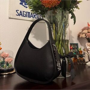 Coach Coachtopia Black Leather Ergo Bag